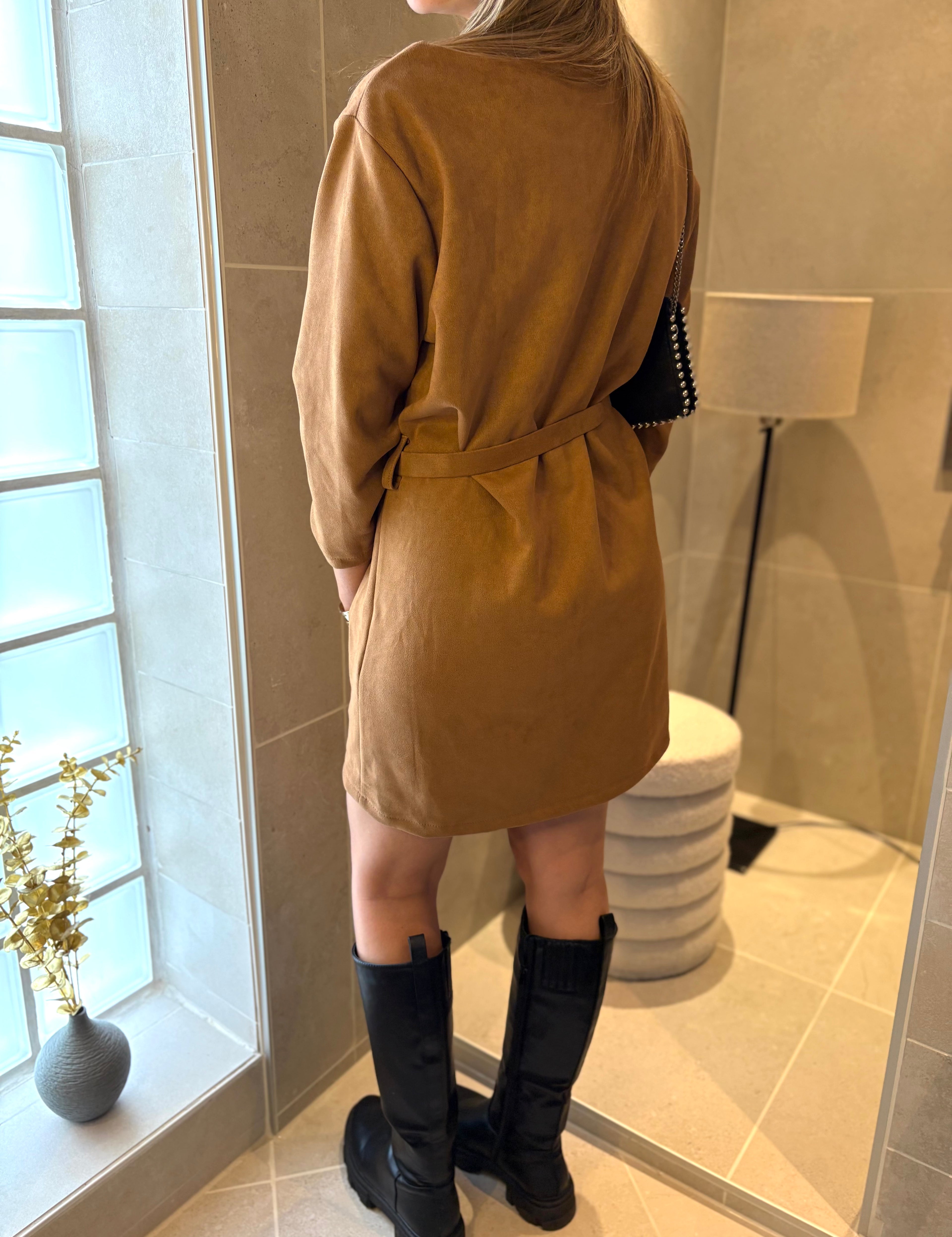Camel Suède Dress